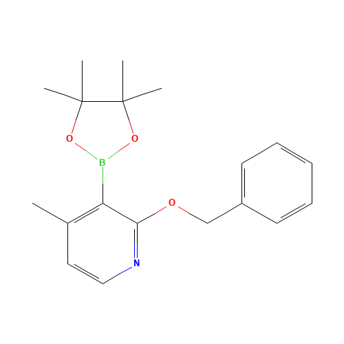 4-methyl-2-phenylmethoxy-3-(4,4,5,5-tetramethyl-1,3,2-dioxaborolan-2-yl)pyridine (CAS: 882679-44-9) - Related Chemical Product