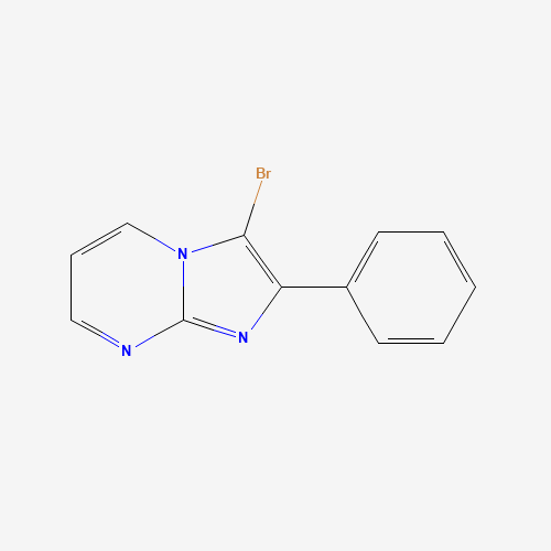 3-bromo-2-phenylimidazo[1,2-a]pyrimidine (CAS: 904814-72-8) - Chemical Structure and Molecular Formula 