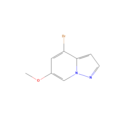 4-bromo-6-methoxypyrazolo[1,5-a]pyridine (CAS: 1207839-86-8) - Chemical Structure and Molecular Formula 