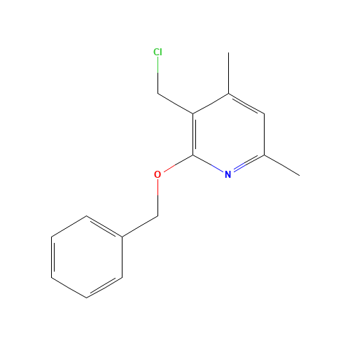 3-(chloromethyl)-4,6-dimethyl-2-phenylmethoxypyridine (CAS: 1303445-99-9) - Related Chemical Product