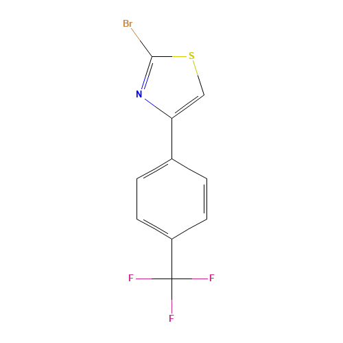 2-bromo-4-[4-(trifluoromethyl)phenyl]-1,3-thiazole (CAS: 886367-52-8) - Related Chemical Product