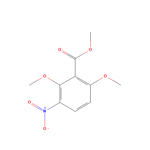 methyl 2,6-dimethoxy-3-nitrobenzoate (CAS: 55776-20-0) - Chemical Structure and Molecular Formula 