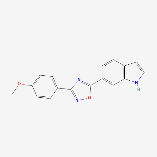 5-(1H-indol-6-yl)-3-(4-methoxyphenyl)-1,2,4-oxadiazole (CAS: 1196987-26-4) - Related Chemical Product