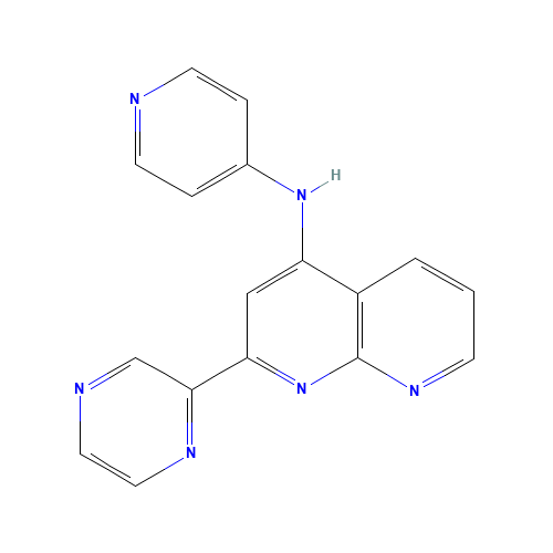 2-pyrazin-2-yl-N-pyridin-4-yl-1,8-naphthyridin-4-amine (CAS: 1330531-58-2) - Related Chemical Product