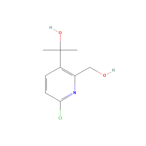 2-[6-chloro-2-(hydroxymethyl)pyridin-3-yl]propan-2-ol (CAS: 1093880-42-2) - Related Chemical Product