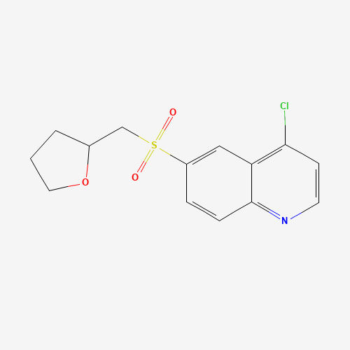 4-chloro-6-(oxolan-2-ylmethylsulfonyl)quinoline (CAS: 1346549-01-6) - Related Chemical Product