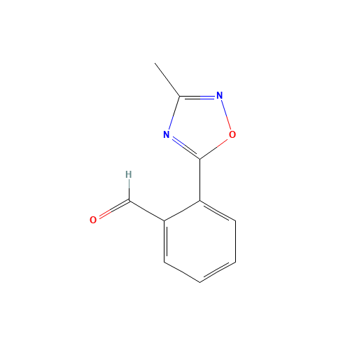 2-(3-methyl-1,2,4-oxadiazol-5-yl)benzaldehyde (CAS: 879896-54-5) - Chemical Structure and Molecular Formula 
