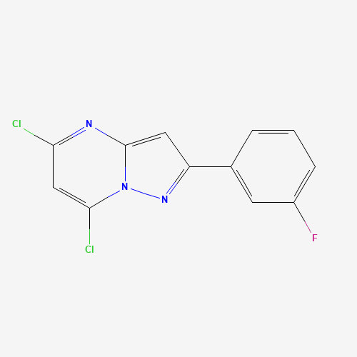 5,7-dichloro-2-(3-fluorophenyl)pyrazolo[1,5-a]pyrimidine (CAS: 1159982-01-0) - Related Chemical Product