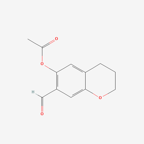 (7-formyl-3,4-dihydro-2H-chromen-6-yl) acetate (CAS: 103460-66-8) - Related Chemical Product