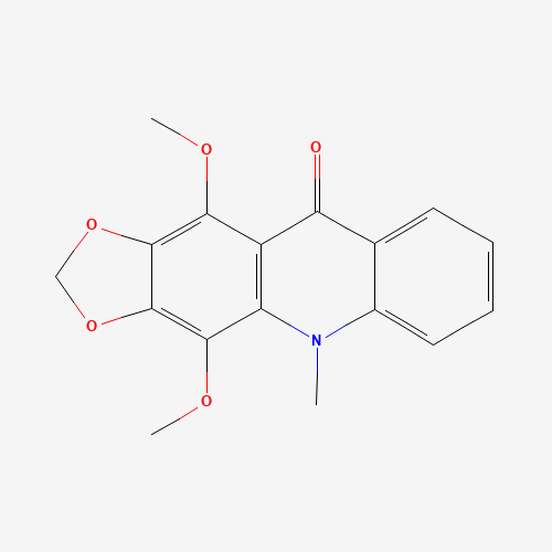 4,11-dimethoxy-5-methyl-[1,3]dioxolo[4,5-b]acridin-10-one (CAS: 475-91-2) - Related Chemical Product
