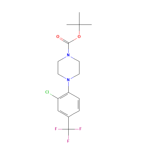 tert-butyl 4-[2-chloro-4-(trifluoromethyl)phenyl]piperazine-1-carboxylate (CAS: 847971-81-7) - Related Chemical Product