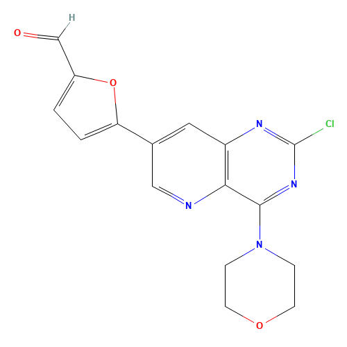 5-(2-chloro-4-morpholin-4-ylpyrido[3,2-d]pyrimidin-7-yl)furan-2-carbaldehyde (CAS: 1374208-61-3) - Related Chemical Product
