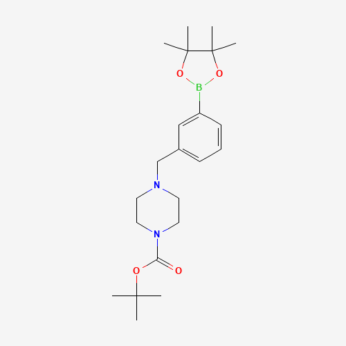 tert-butyl 4-[[3-(4,4,5,5-tetramethyl-1,3,2-dioxaborolan-2-yl)phenyl]methyl]piperazine-1-carboxylate (CAS: 883738-19-0) - Related Chemical Product