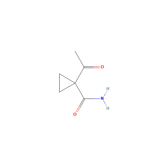 1-acetylcyclopropane-1-carboxamide (CAS: 99159-15-6) - Chemical Structure and Molecular Formula 