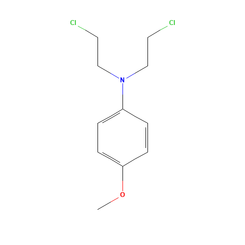 N,N-bis(2-chloroethyl)-4-methoxyaniline (CAS: 1448-52-8) - Related Chemical Product