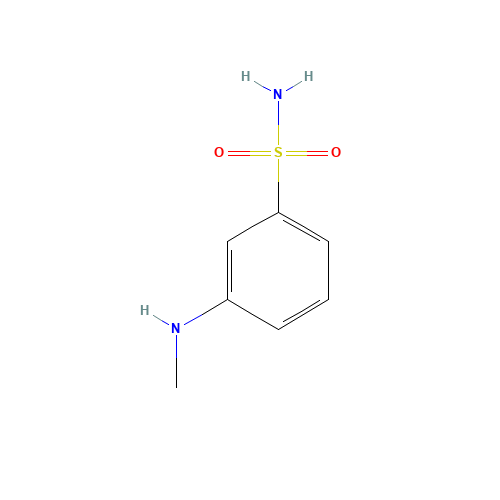 3-(methylamino)benzenesulfonamide (CAS: 1224685-00-0) - Chemical Structure and Molecular Formula 