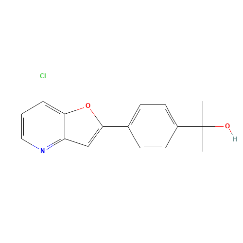 2-[4-(7-chlorofuro[3,2-b]pyridin-2-yl)phenyl]propan-2-ol (CAS: 1360911-32-5) - Related Chemical Product