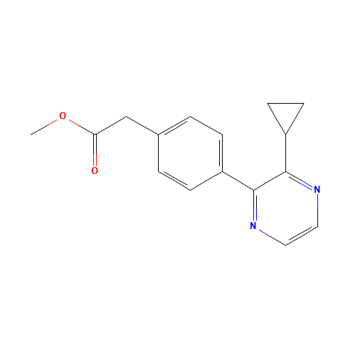 methyl 2-[4-(3-cyclopropylpyrazin-2-yl)phenyl]acetate (CAS: 1146395-36-9) - Related Chemical Product