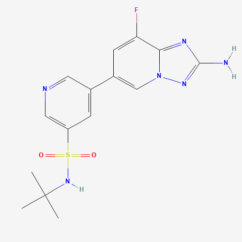5-(2-amino-8-fluoro-[1,2,4]triazolo[1,5-a]pyridin-6-yl)-N-tert-butylpyridine-3-sulfonamide (CAS: 1159824-67-5) - Related Chemical Product