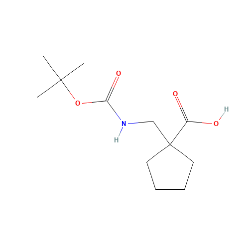 1-[[(2-methylpropan-2-yl)oxycarbonylamino]methyl]cyclopentane-1-carboxylic acid (CAS: 204514-22-7) - Related Chemical Product