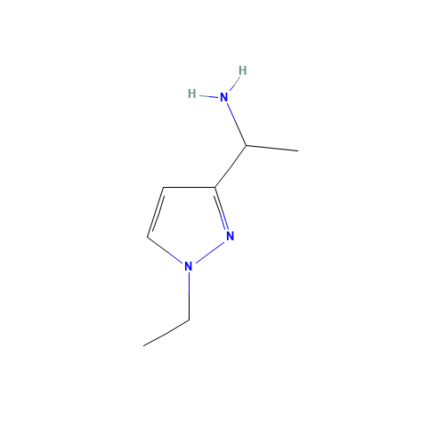 1-(1-ethylpyrazol-3-yl)ethanamine (CAS: 911788-34-6) - Related Chemical Product