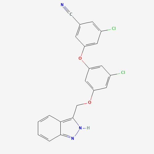 3-chloro-5-[3-chloro-5-(2H-indazol-3-ylmethoxy)phenoxy]benzonitrile (CAS: 920035-72-9) - Related Chemical Product