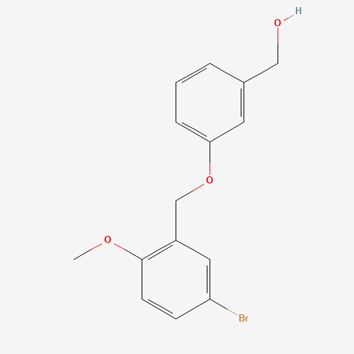 [3-[(5-bromo-2-methoxyphenyl)methoxy]phenyl]methanol (CAS: 1283309-79-4) - Related Chemical Product