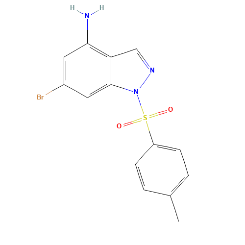 6-bromo-1-(4-methylphenyl)sulfonylindazol-4-amine (CAS: 1198802-97-9) - Related Chemical Product