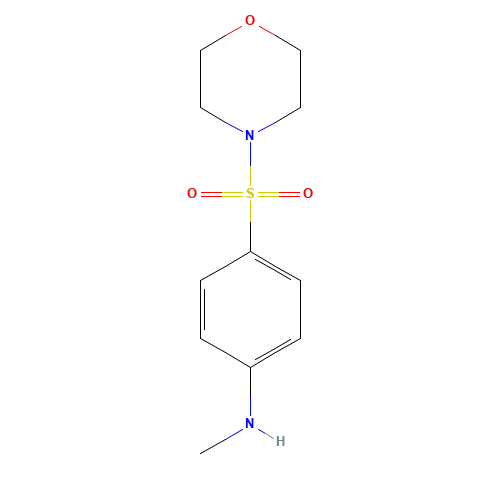 N-methyl-4-morpholin-4-ylsulfonylaniline (CAS: 783273-51-8) - Chemical Structure and Molecular Formula 