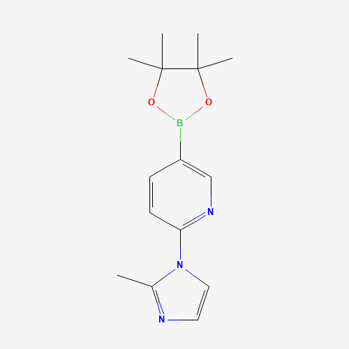2-(2-methylimidazol-1-yl)-5-(4,4,5,5-tetramethyl-1,3,2-dioxaborolan-2-yl)pyridine (CAS: 1257554-07-6) - Related Chemical Product