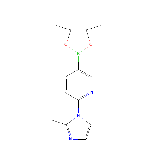 2-(2-methylimidazol-1-yl)-5-(4,4,5,5-tetramethyl-1,3,2-dioxaborolan-2-yl)pyridine (CAS: 1257554-07-6) - Related Chemical Product