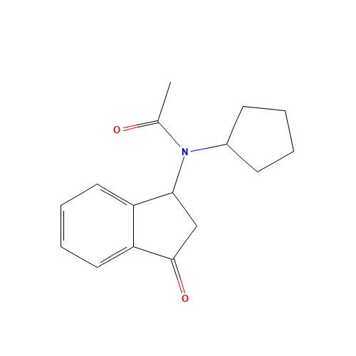 N-cyclopentyl-N-(3-oxo-1,2-dihydroinden-1-yl)acetamide (CAS: 1025855-68-8) - Related Chemical Product