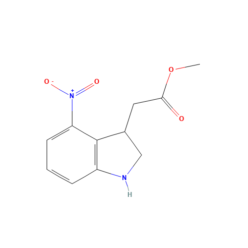 methyl 2-(4-nitro-2,3-dihydro-1H-indol-3-yl)acetate (CAS: 161959-05-3) - Related Chemical Product
