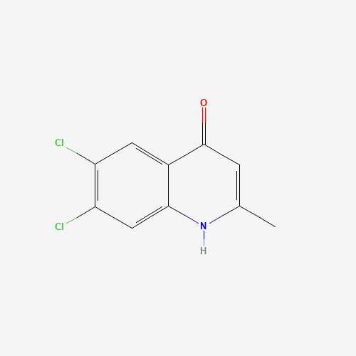6,7-dichloro-2-methyl-1H-quinolin-4-one (CAS: 948294-27-7) - Chemical Structure and Molecular Formula 