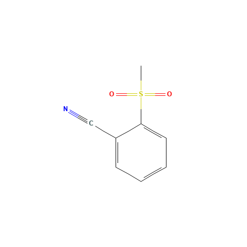 2-methylsulfonylbenzonitrile (CAS: 89942-56-3) - Chemical Structure and Molecular Formula 