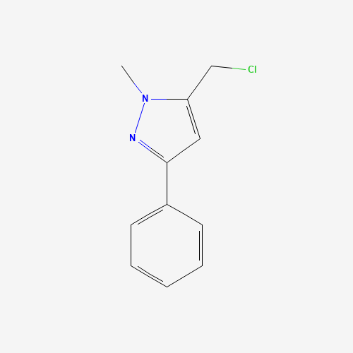 5-(chloromethyl)-1-methyl-3-phenylpyrazole (CAS: 869901-14-4) - Chemical Structure and Molecular Formula 