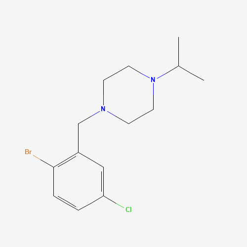 1-[(2-bromo-5-chlorophenyl)methyl]-4-propan-2-ylpiperazine (CAS: 685535-69-7) - Related Chemical Product