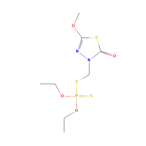 3-(diethoxyphosphinothioylsulfanylmethyl)-5-methoxy-1,3,4-thiadiazol-2-one (CAS: 19691-80-6) - Related Chemical Product