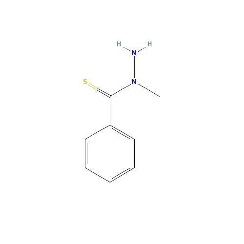 N-methylbenzenecarbothiohydrazide (CAS: 21048-05-5) - Chemical Structure and Molecular Formula 