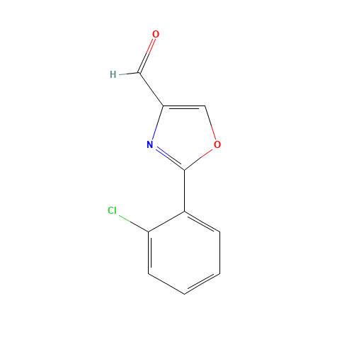 2-(2-chlorophenyl)-1,3-oxazole-4-carbaldehyde (CAS: 885274-43-1) - Chemical Structure and Molecular Formula 