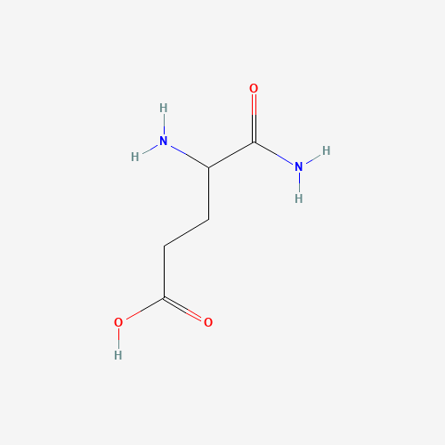 4,5-diamino-5-oxopentanoic acid (CAS: 328-48-3) - Chemical Structure and Molecular Formula 