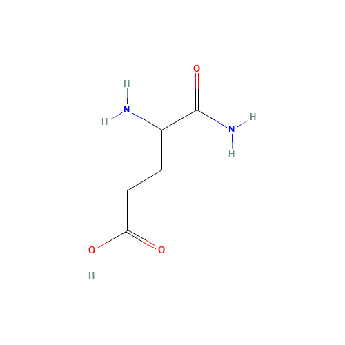 4,5-diamino-5-oxopentanoic acid (CAS: 328-48-3) - Chemical Structure and Molecular Formula 