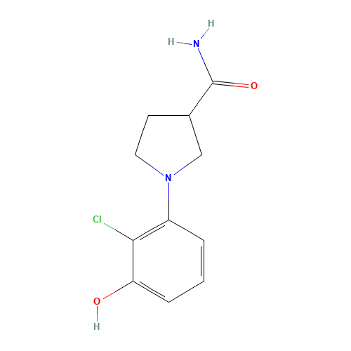 1-(2-chloro-3-hydroxyphenyl)pyrrolidine-3-carboxamide (CAS: 925233-25-6) - Related Chemical Product