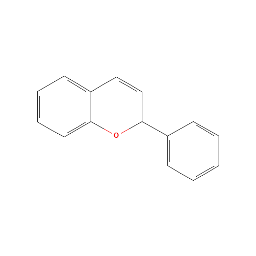 2-phenyl-2H-chromene (CAS: 6053-99-2) - Chemical Structure and Molecular Formula 