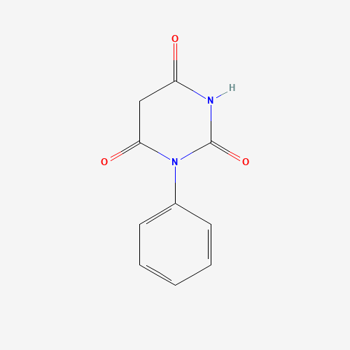 1-phenyl-1,3-diazinane-2,4,6-trione (CAS: 15018-50-5) - Chemical Structure and Molecular Formula 