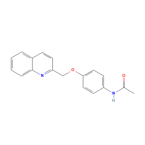 N-[4-(quinolin-2-ylmethoxy)phenyl]acetamide (CAS: 105326-63-4) - Related Chemical Product