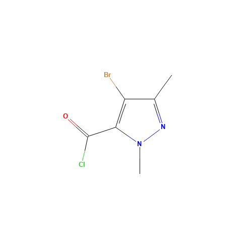 4-bromo-2,5-dimethylpyrazole-3-carbonyl chloride (CAS: 119169-62-9) - Related Chemical Product