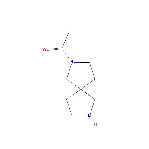 1-(2,7-diazaspiro[4.4]nonan-2-yl)ethanone (CAS: 1181335-25-0) - Chemical Structure and Molecular Formula 