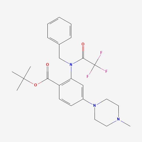 tert-butyl 2-[benzyl-(2,2,2-trifluoroacetyl)amino]-4-(4-methylpiperazin-1-yl)benzoate (CAS: 1108746-10-6) - Related Chemical Product