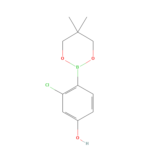 3-chloro-4-(5,5-dimethyl-1,3,2-dioxaborinan-2-yl)phenol (CAS: 1479007-22-1) - Related Chemical Product